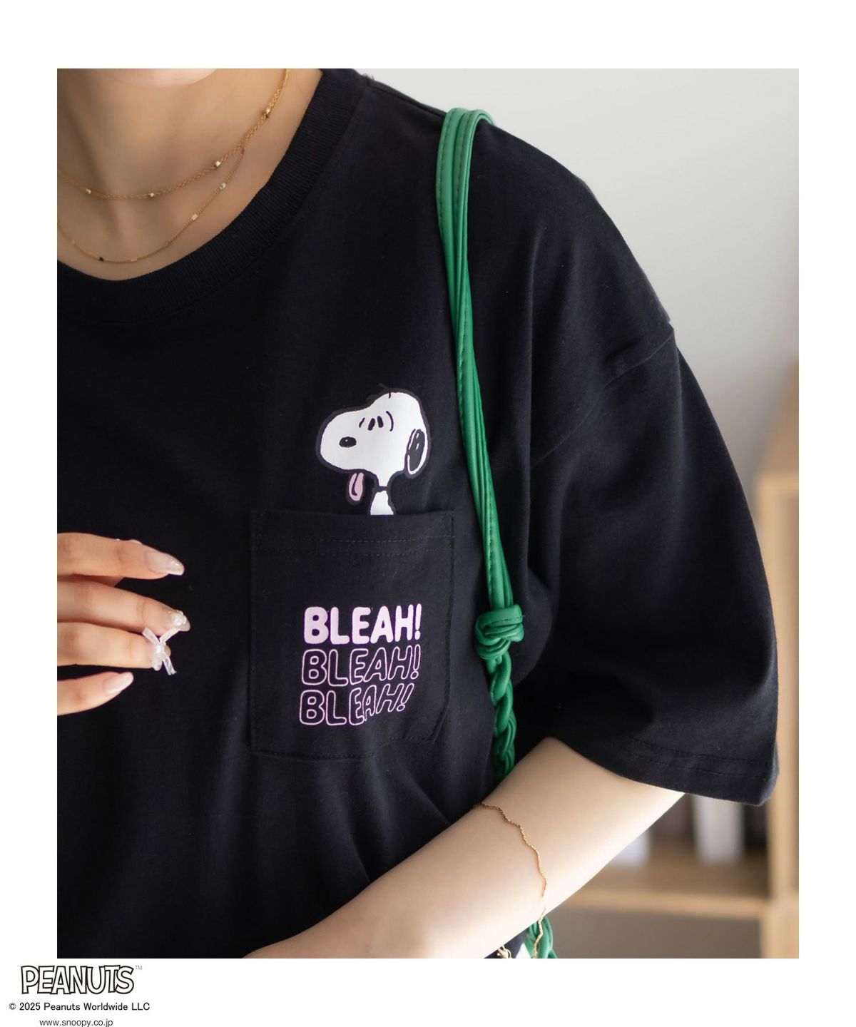 PEANUTS SNOOPY ポケットTシャツ レディース ネコポス 対応商品