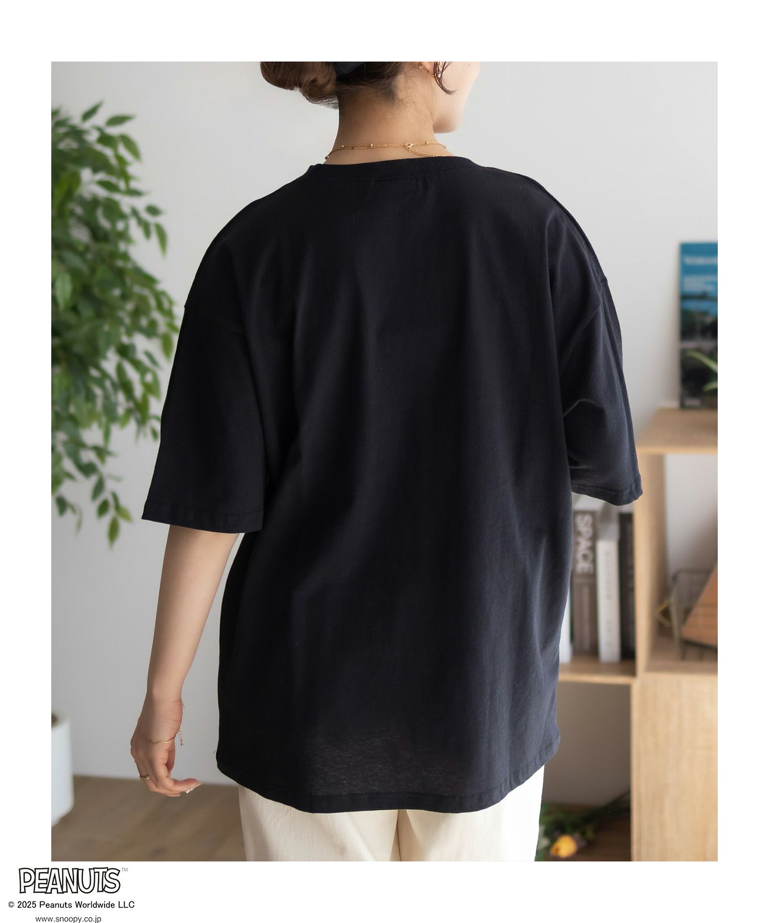 PEANUTS SNOOPY ポケットTシャツ レディース メール便 対応商品商品サムネイル-8