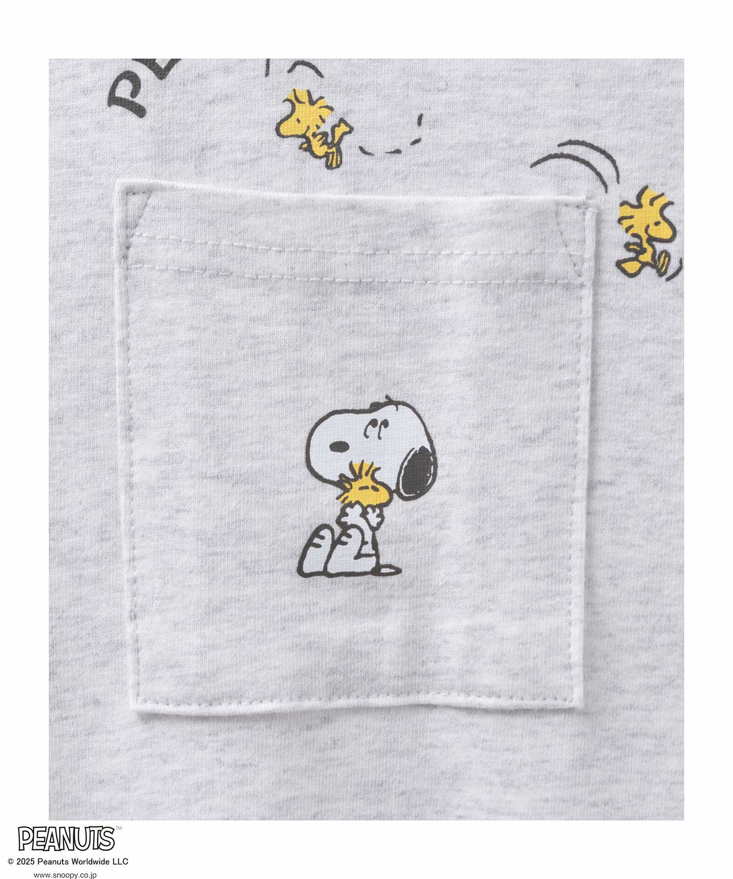 PEANUTS SNOOPY ポケットTシャツ レディース メール便 対応商品商品サムネイル-21