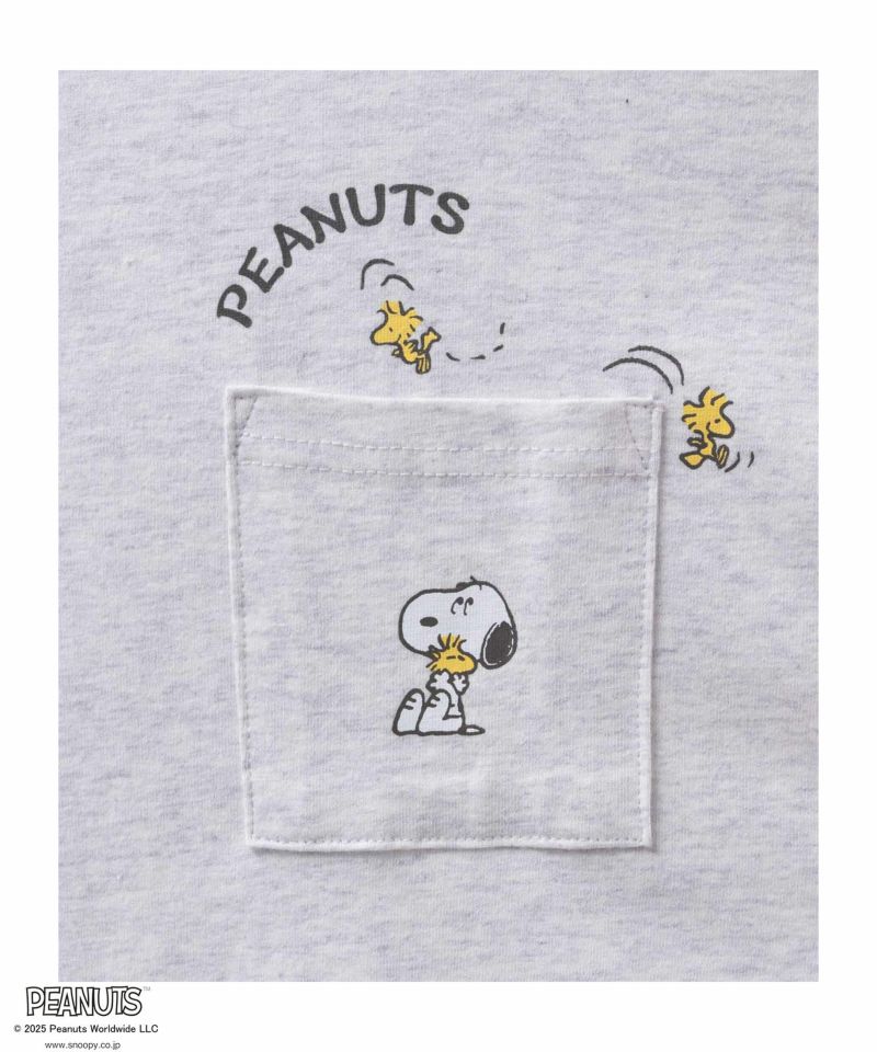 PEANUTS SNOOPY ポケットTシャツ レディース メール便 対応商品商品画像-22