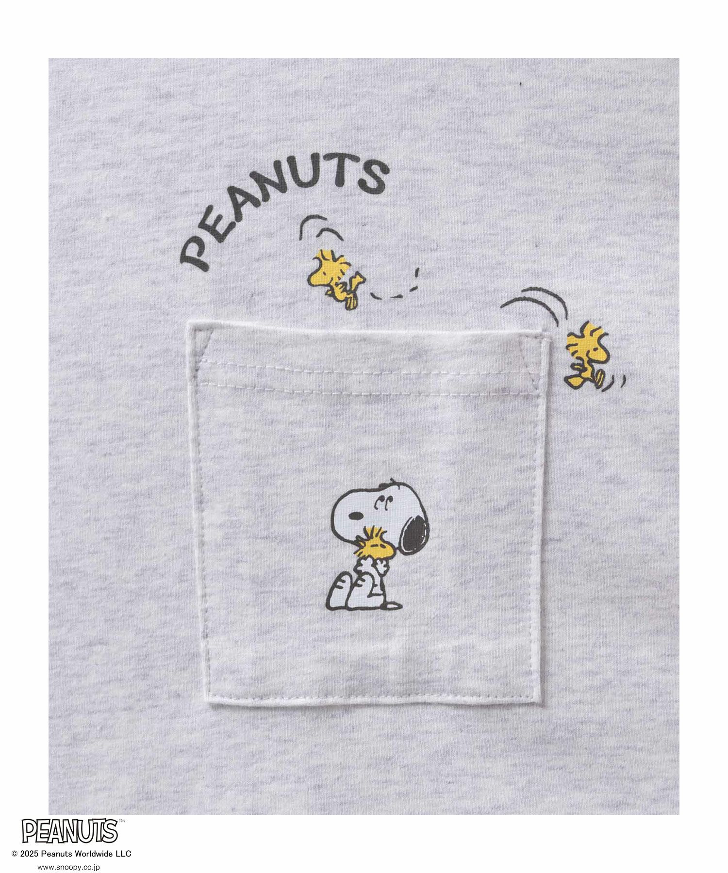 PEANUTS SNOOPY ポケットTシャツ レディース メール便 対応商品商品サムネイル-22