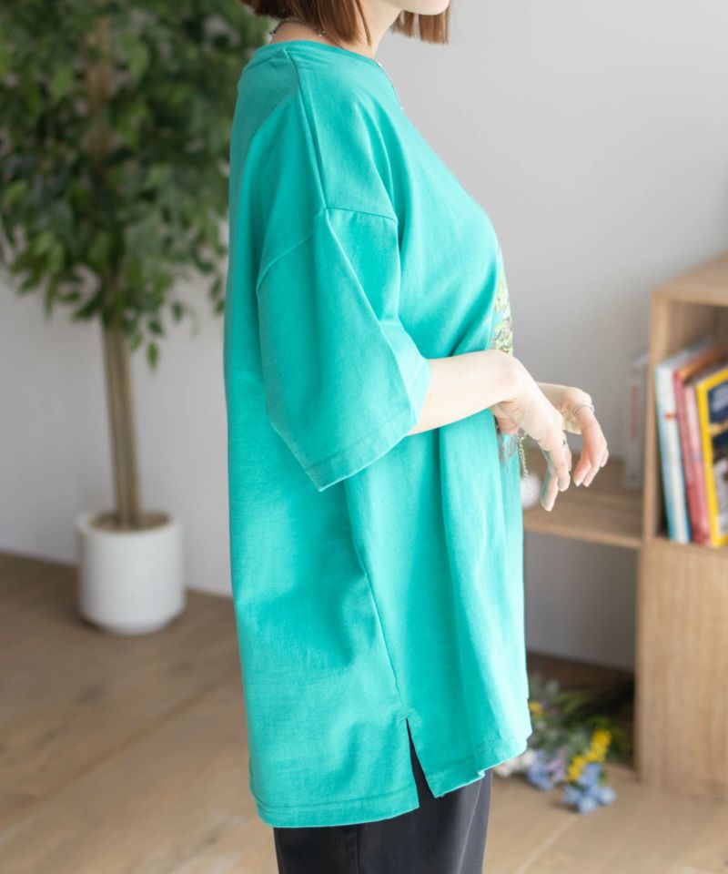 DISCUS  プリントビッグTシャツ バーガー レディース メール便 対応商品商品画像-7