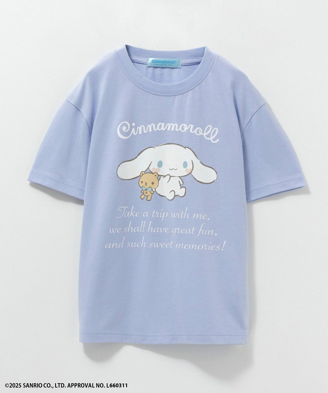 サンリオキャラクターズ シナモロール プリントTシャツ キッズ メール便 対応商品商品サムネイル-1
