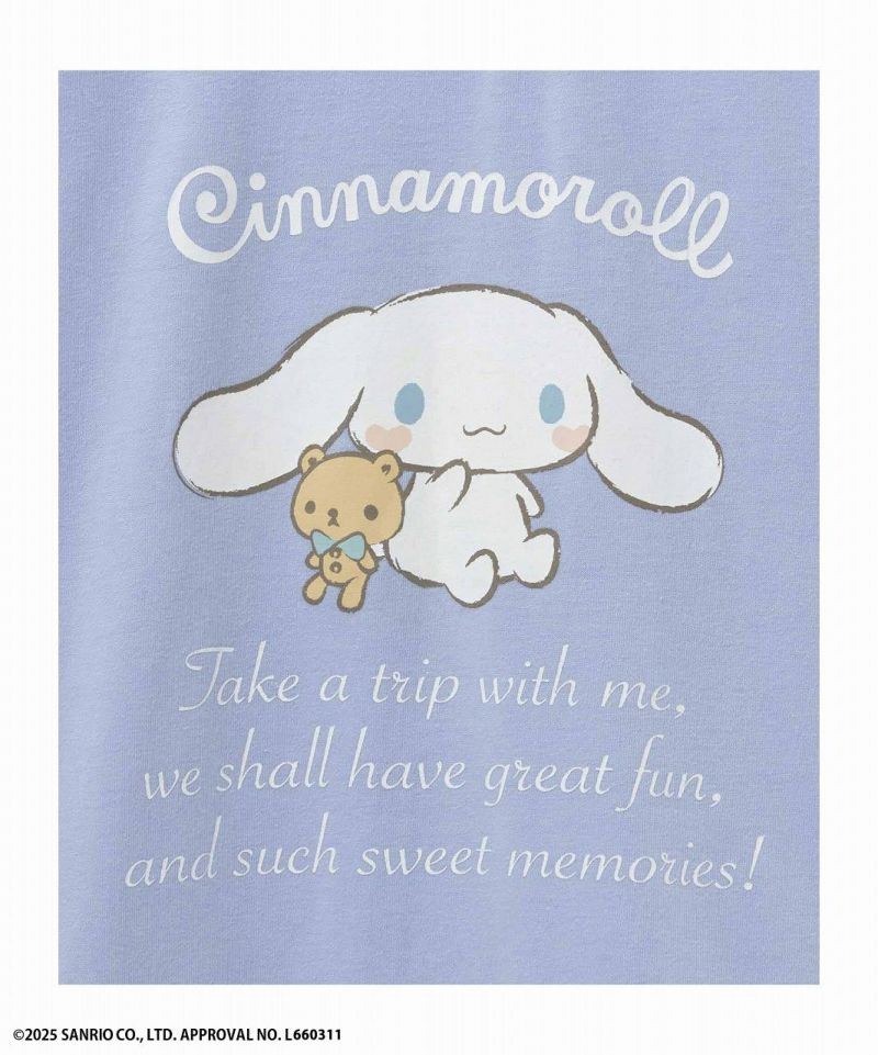 サンリオキャラクターズ シナモロール プリントTシャツ キッズ メール便 対応商品商品画像-3