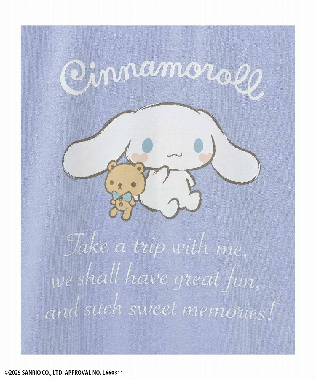 サンリオキャラクターズ シナモロール プリントTシャツ キッズ メール便 対応商品商品サムネイル-3