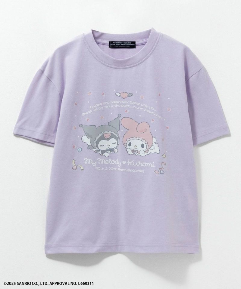 サンリオキャラクターズ クロミ マイメロディ 周年Tシャツ キッズ メール便 対応商品商品画像-3