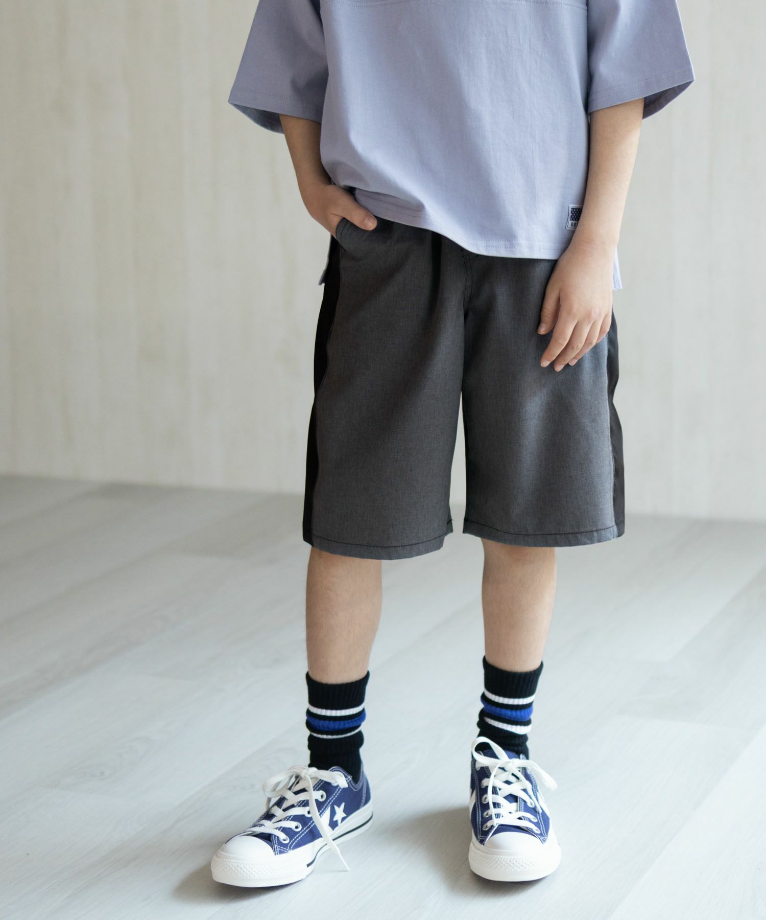 NAVY SARARI  ギアショートパンツ キッズ商品サムネイル-1