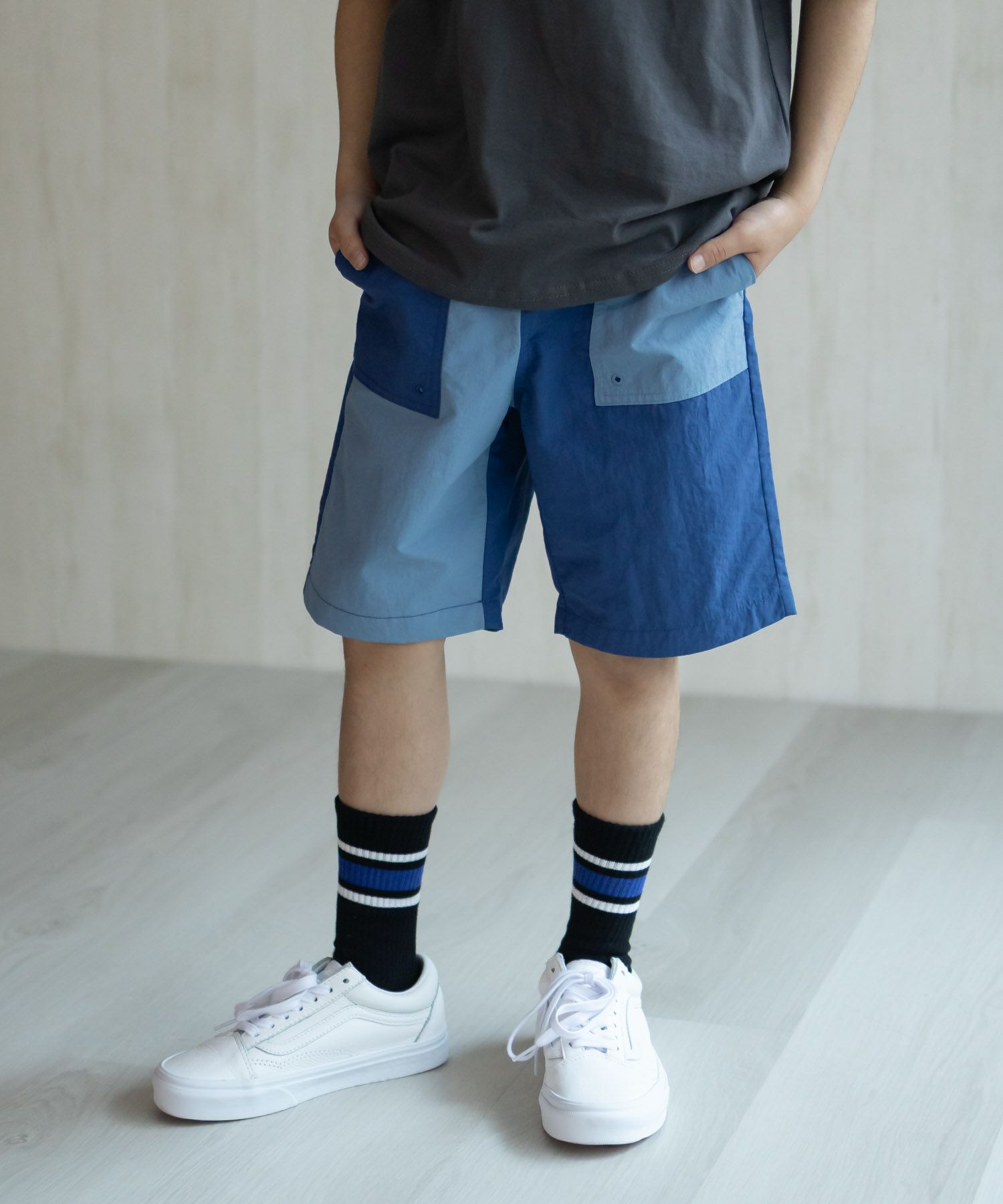 NAVY  水陸両用ナイロンショートパンツ キッズ商品サムネイル-4