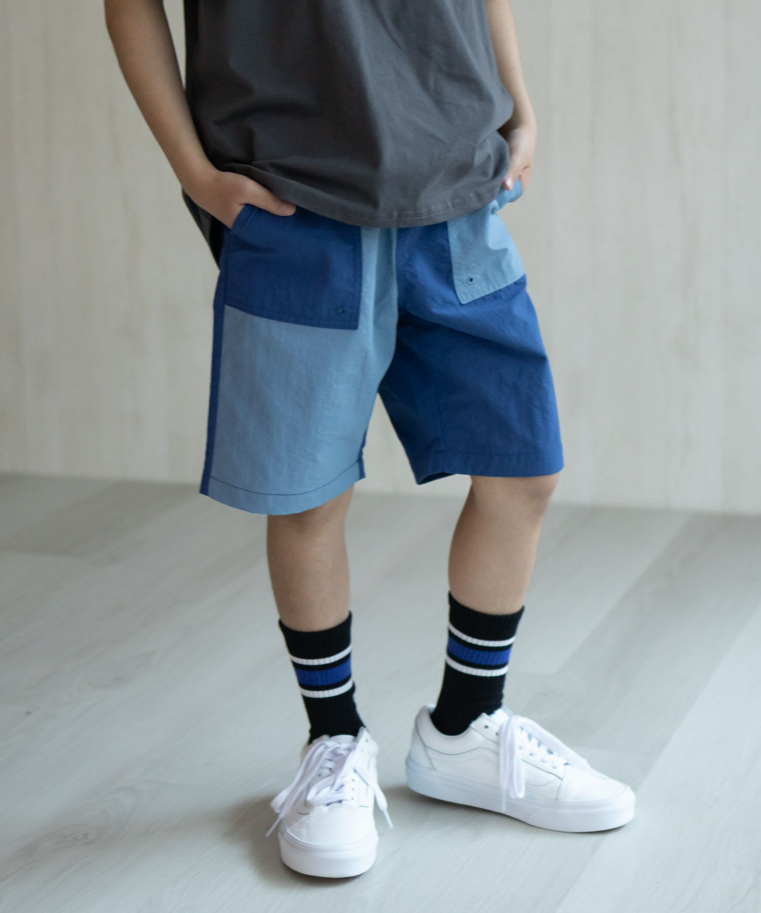 NAVY  水陸両用ナイロンショートパンツ キッズ商品画像-18