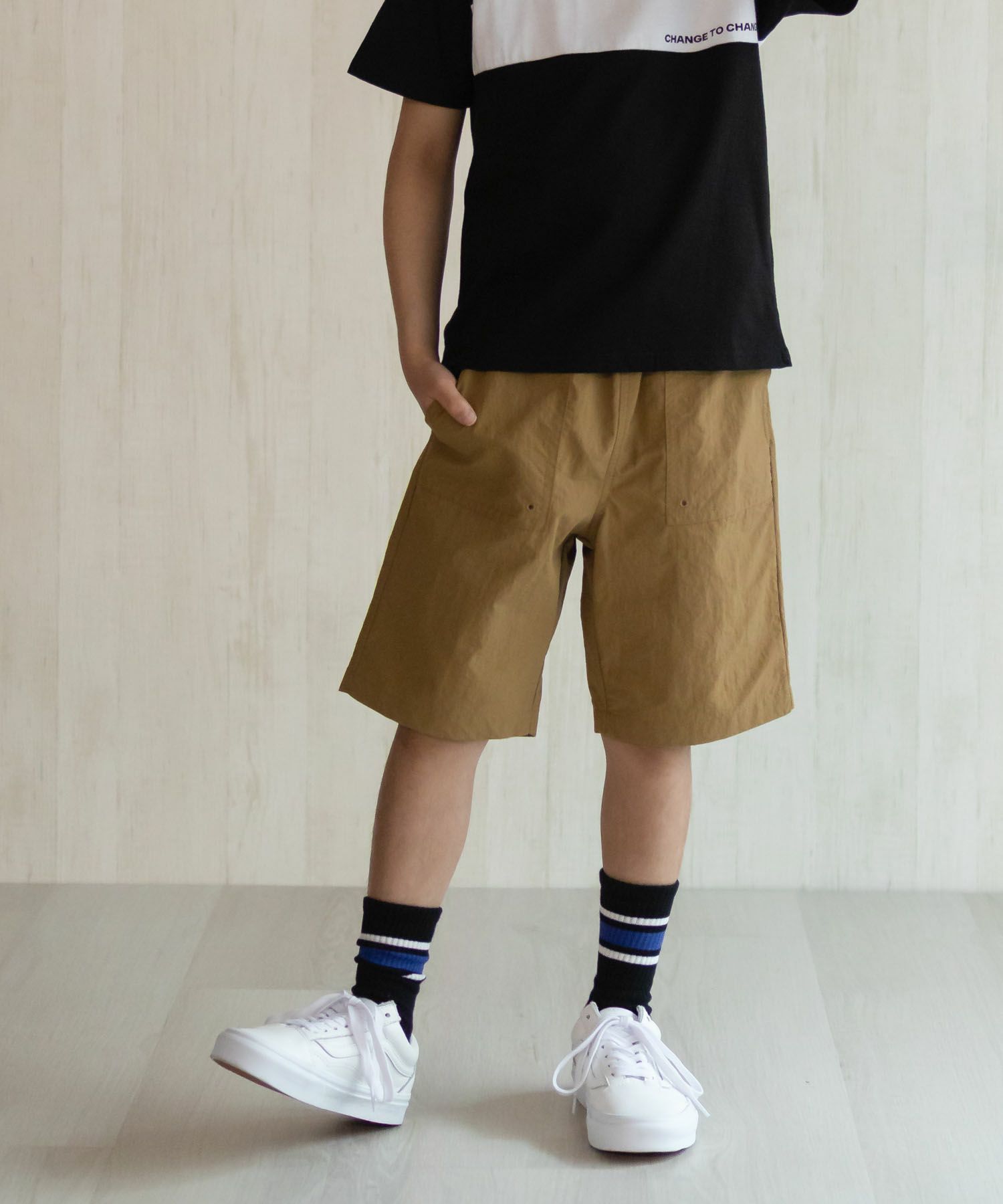 NAVY  水陸両用ナイロンショートパンツ キッズ商品サムネイル-22