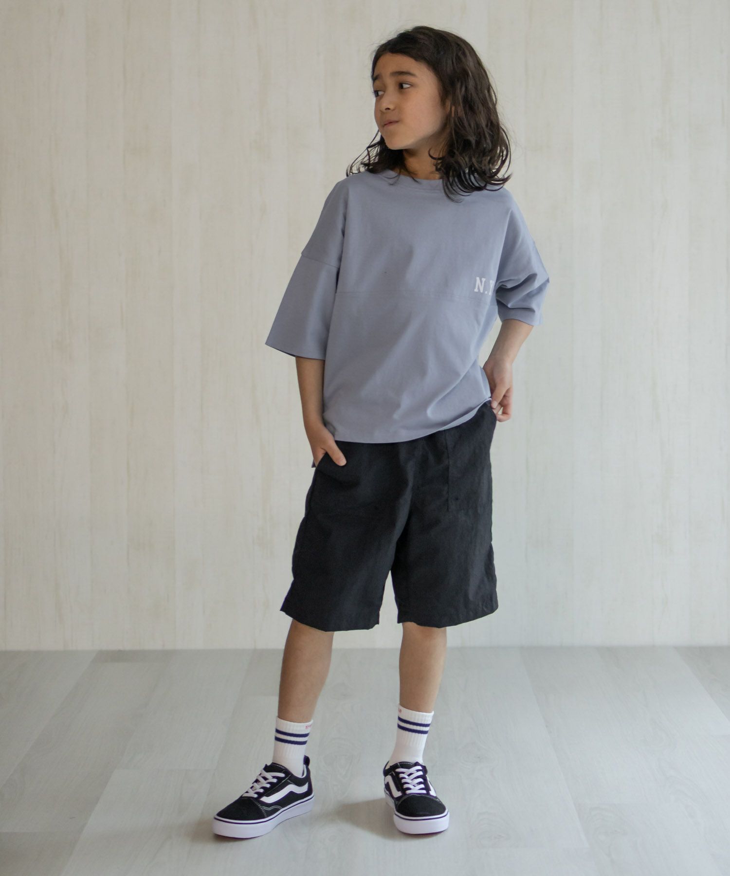 NAVY  水陸両用ナイロンショートパンツ キッズ商品サムネイル-36