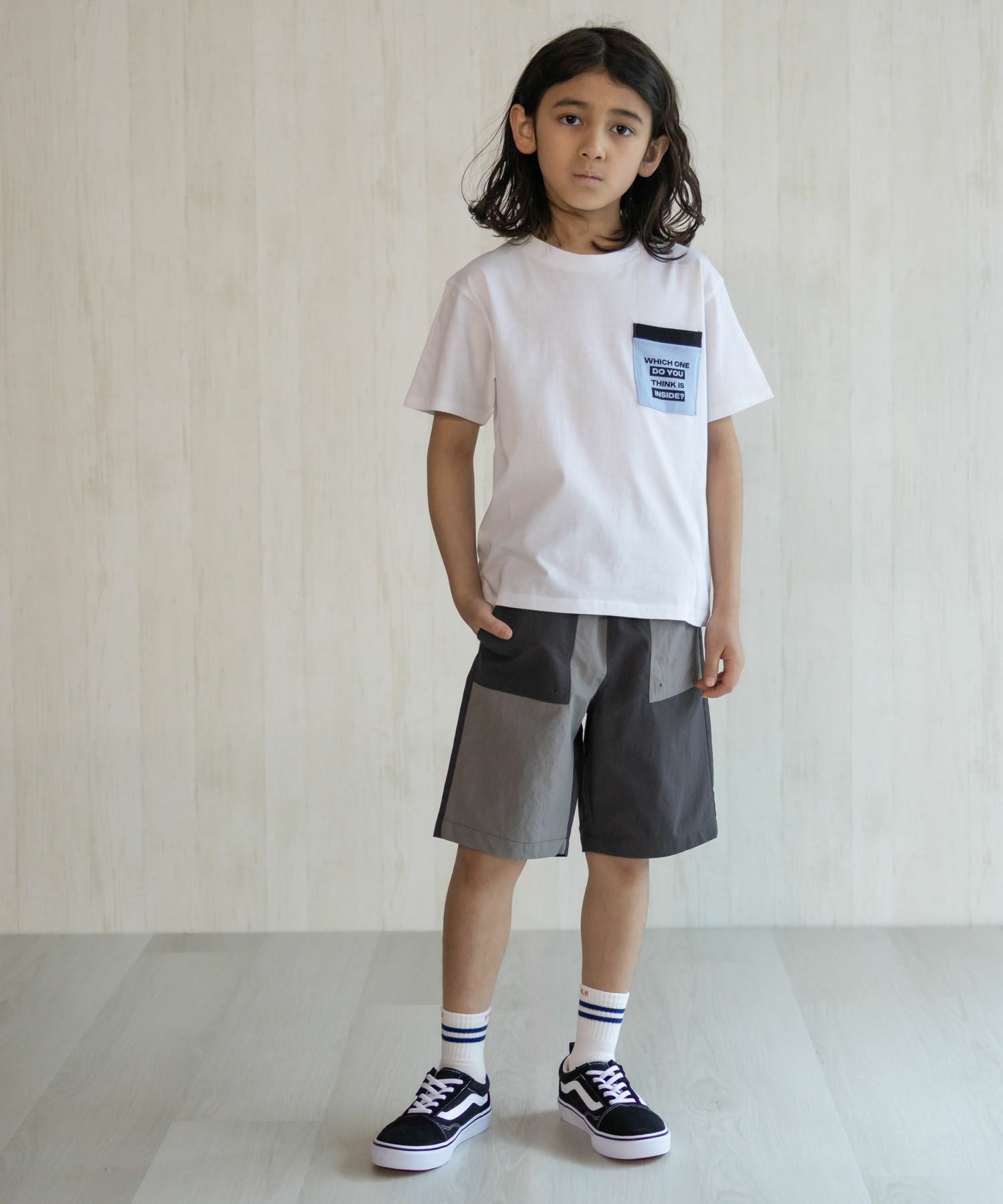 NAVY  水陸両用ナイロンショートパンツ キッズ商品画像-37