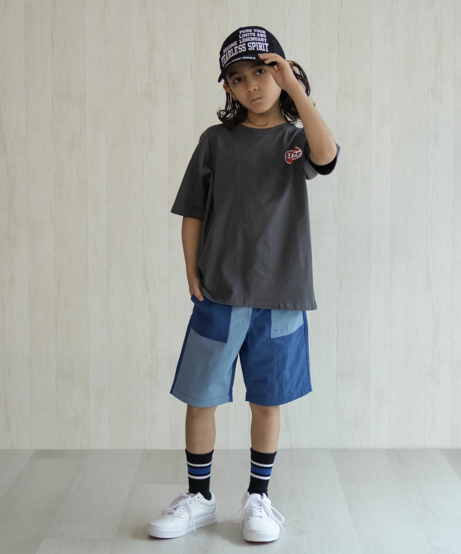 NAVY 水陸両用ナイロンショートパンツ キッズ