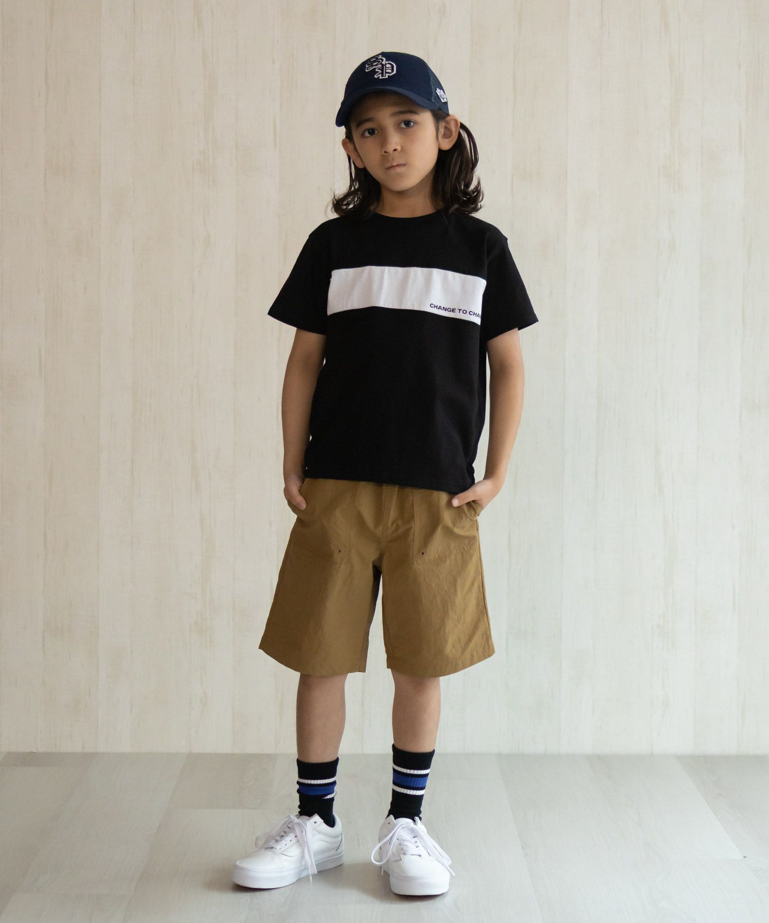 NAVY 水陸両用ナイロンショートパンツ キッズ