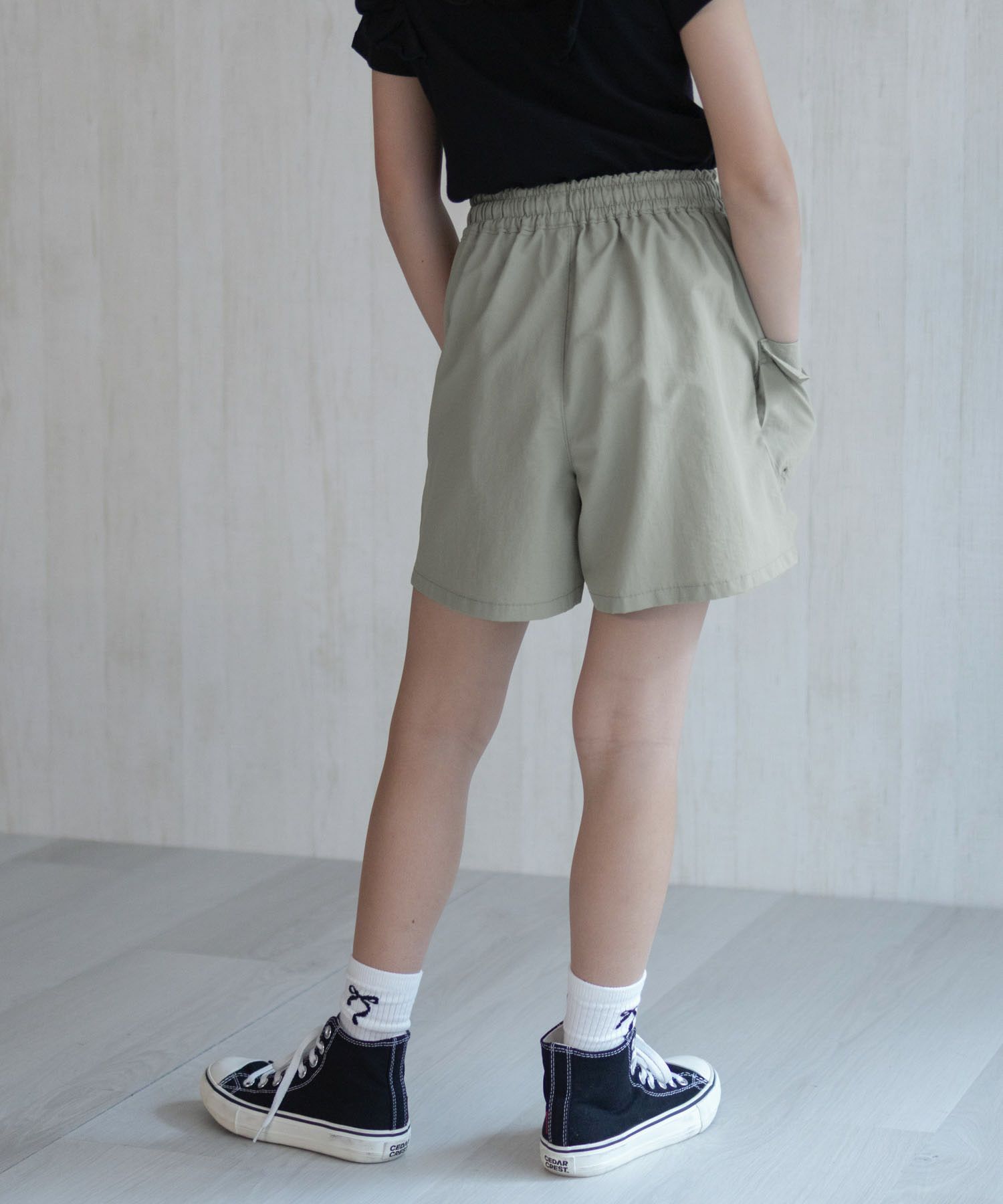 NAVY SARARI 水陸両用カーゴキュロット キッズ