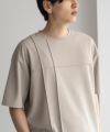 URBAN COLLECTION AIR Smoosy カットジョーゼットピンタックテーパードTシャツ メンズ ネコポス 対応商品