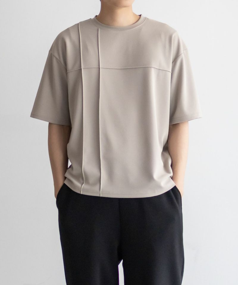 URBAN COLLECTION  AIR Smoosy カットジョーゼットピンタックテーパードTシャツ メンズ メール便 対応商品商品画像-13