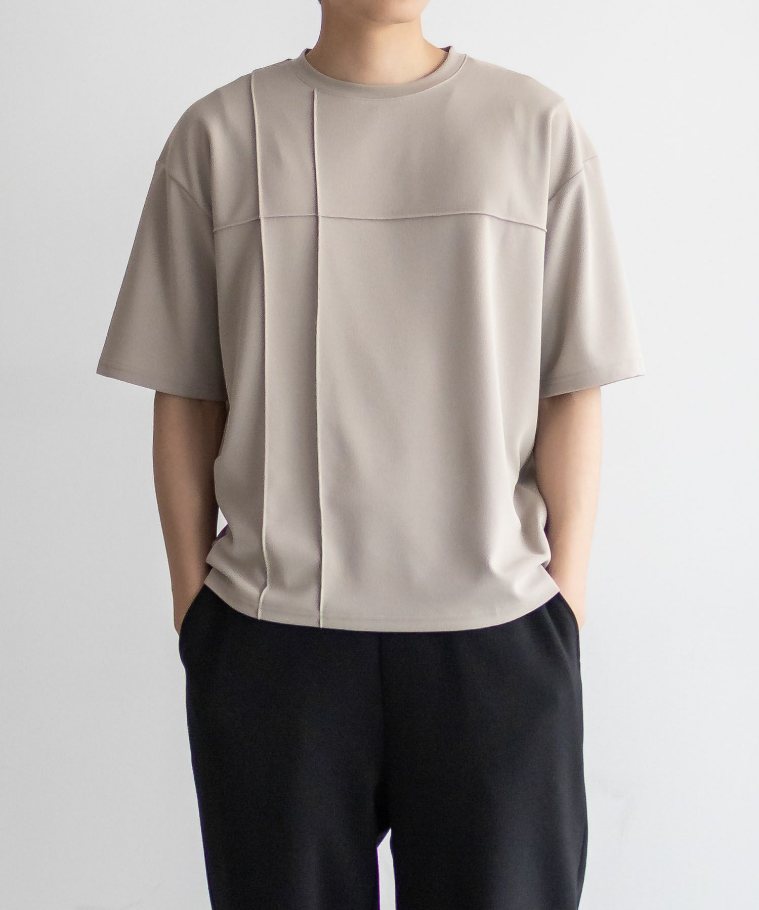 URBAN COLLECTION AIR Smoosy カットジョーゼットピンタックテーパードTシャツ メンズ メール便 対応商品商品サムネイル-13