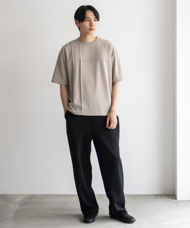 URBAN COLLECTION AIR Smoosy カットジョーゼットピンタックテーパードTシャツ メンズ メール便 対応商品商品画像-25