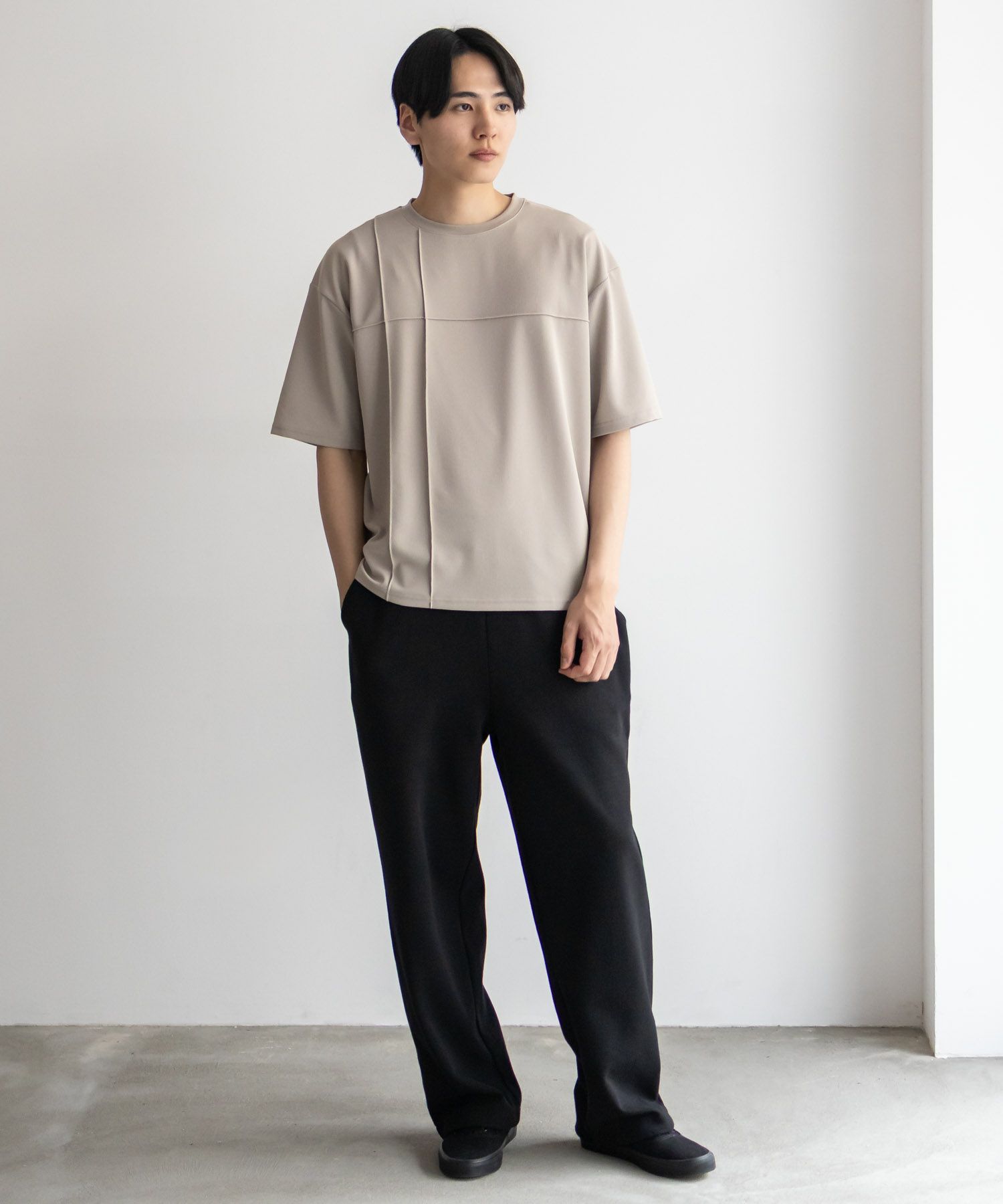 URBAN COLLECTION AIR Smoosy カットジョーゼットピンタックテーパードTシャツ メンズ メール便 対応商品商品サムネイル-25