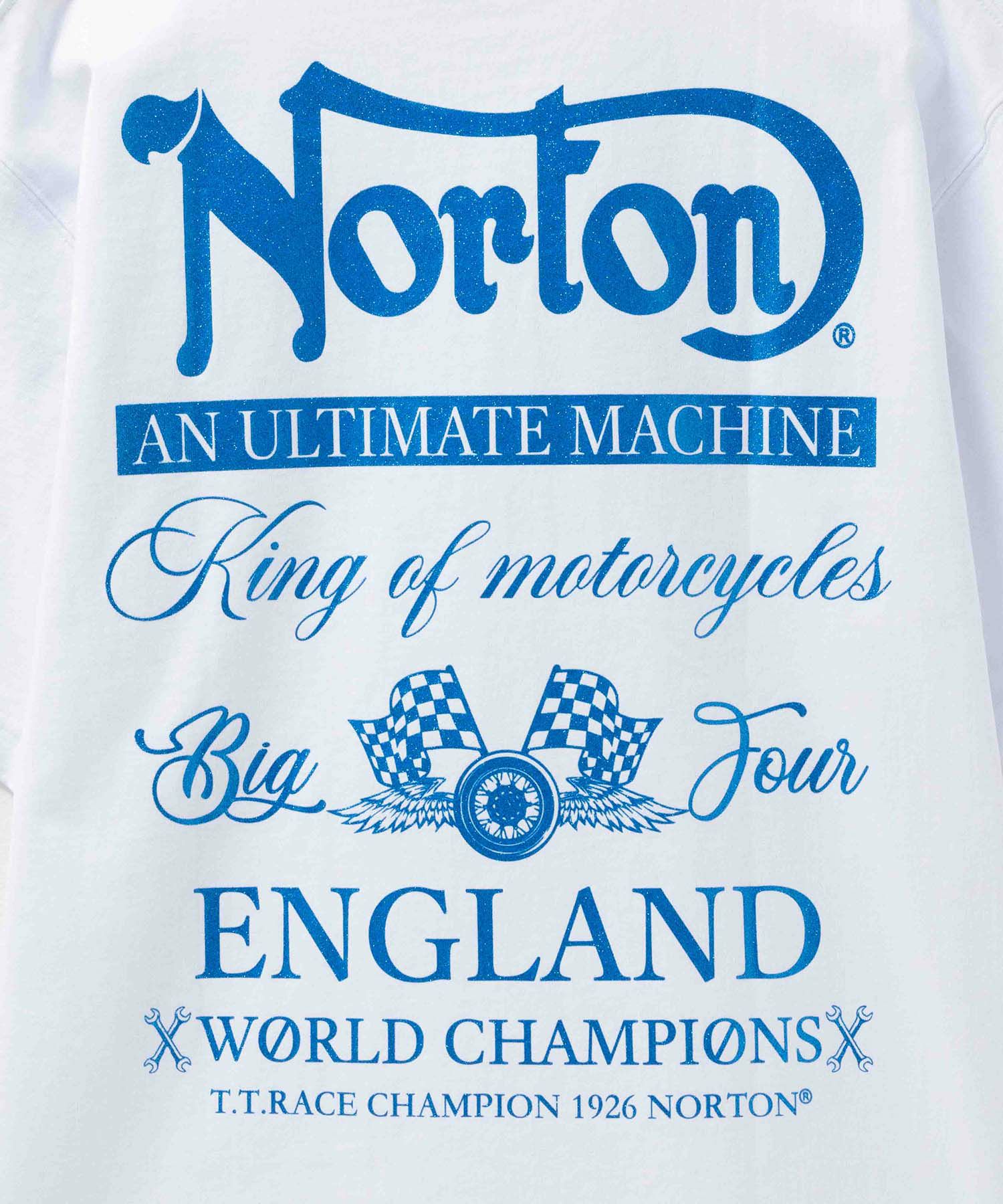 Norton  ブルーラメプリントTシャツ メンズ商品サムネイル-9