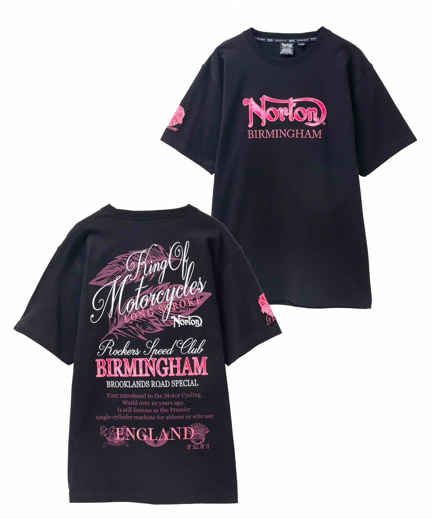Norton  ピンクフェザーワッペンTシャツ メンズ商品サムネイル-1