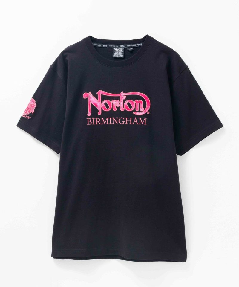 Norton ピンクフェザーワッペンTシャツ メンズ商品画像-3