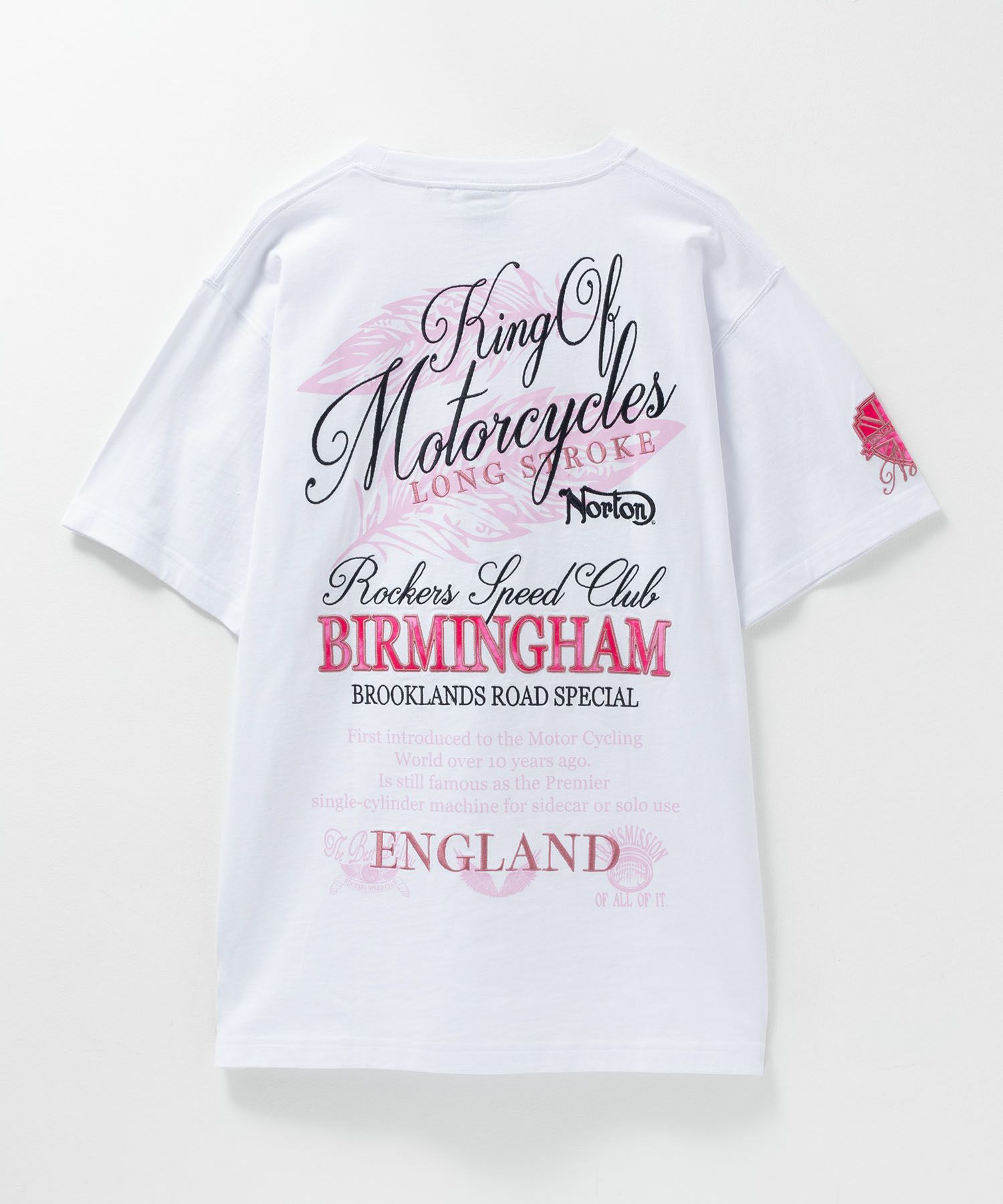 Norton  ピンクフェザーワッペンTシャツ メンズ商品画像-6