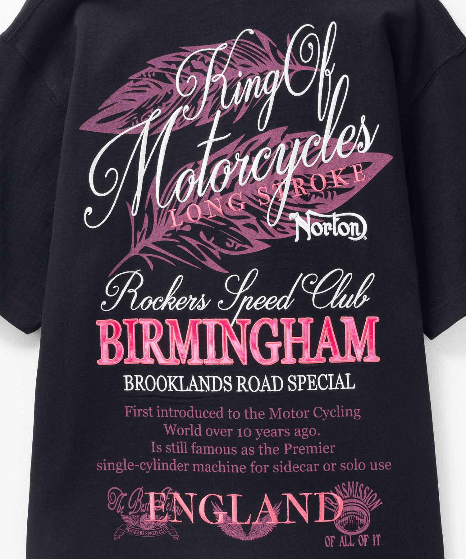 Norton  ピンクフェザーワッペンTシャツ メンズ商品画像-9