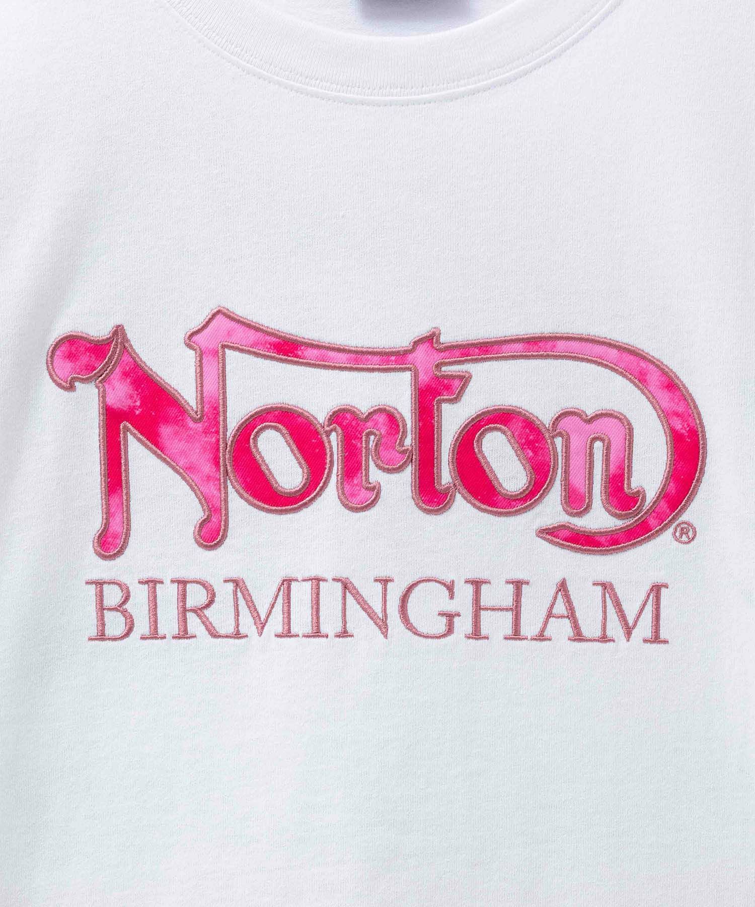 Norton ピンクフェザーワッペンTシャツ メンズ