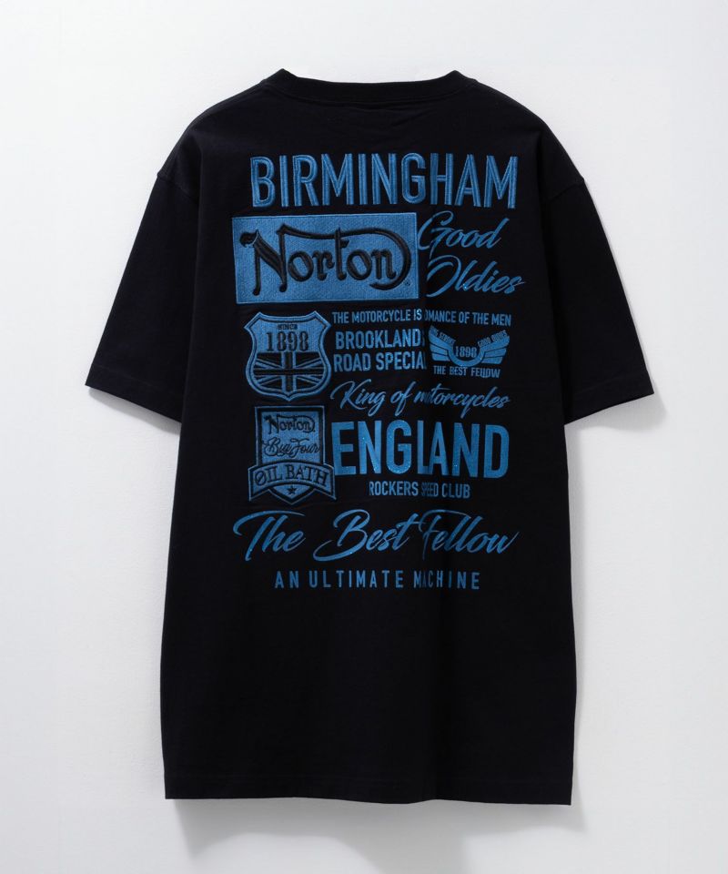 Norton  ブルーワッペン刺繍Tシャツ メンズ商品画像-4