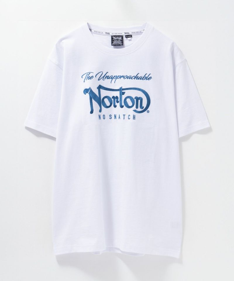 Norton  ブルーワッペン刺繍Tシャツ メンズ商品画像-5