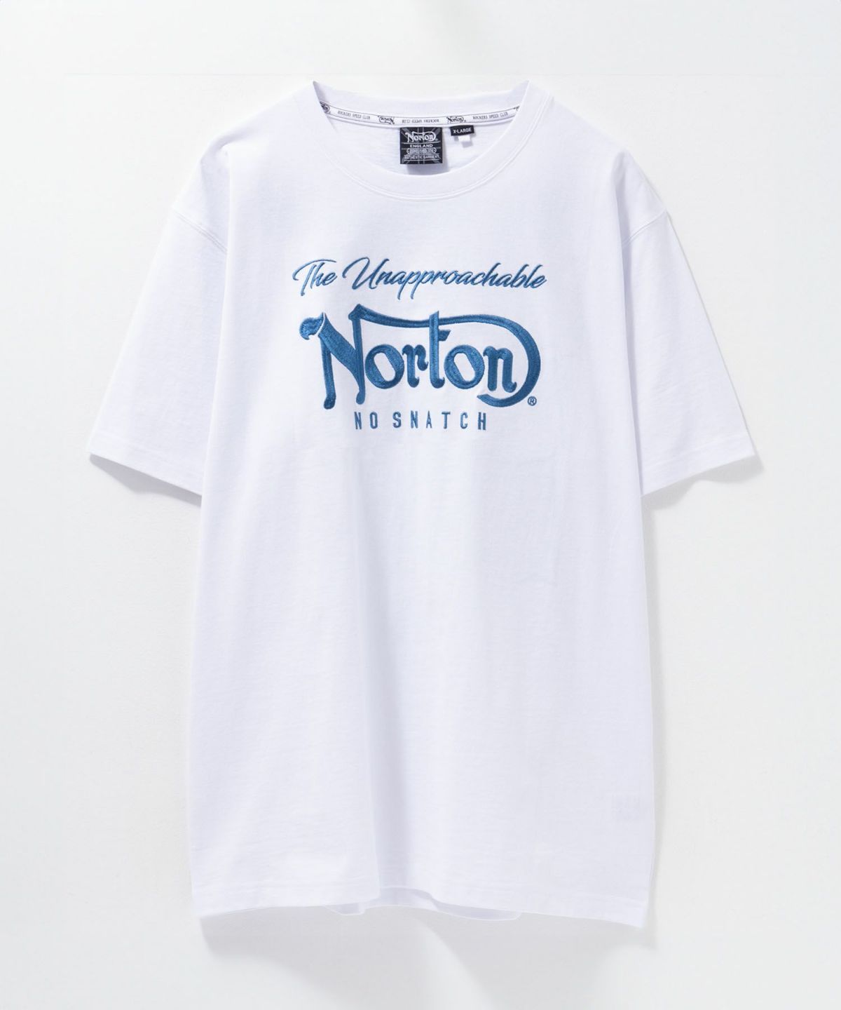 Norton ブルーワッペン刺繍Tシャツ メンズ