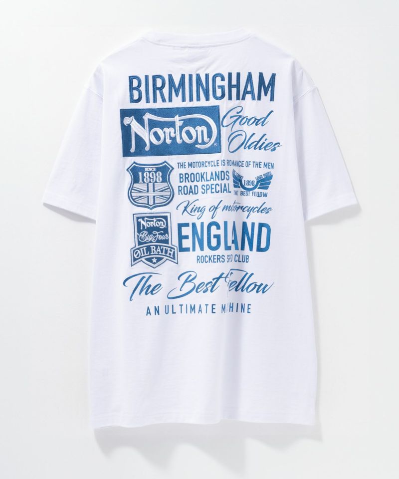Norton  ブルーワッペン刺繍Tシャツ メンズ商品画像-6