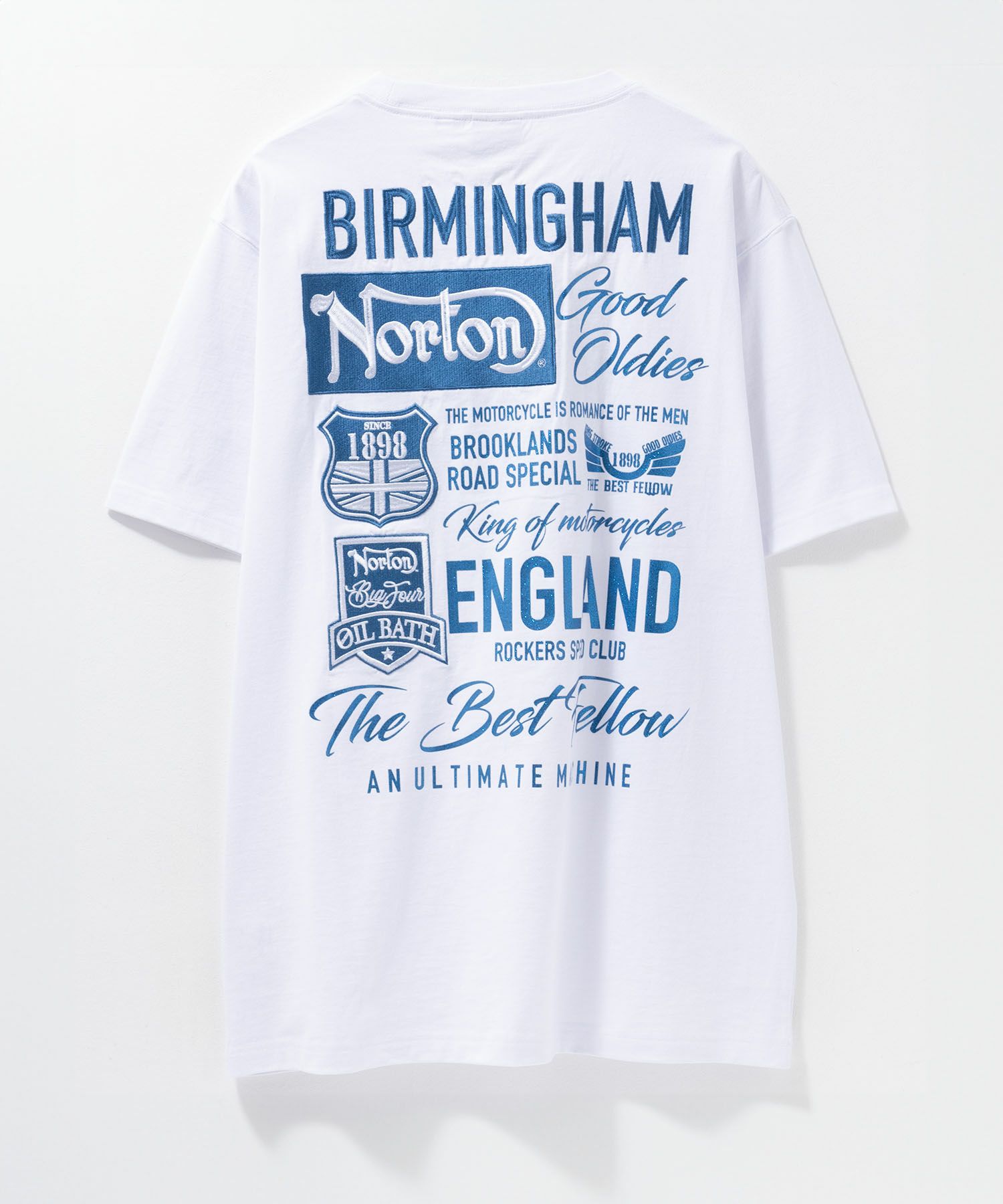 Norton  ブルーワッペン刺繍Tシャツ メンズ商品サムネイル-6