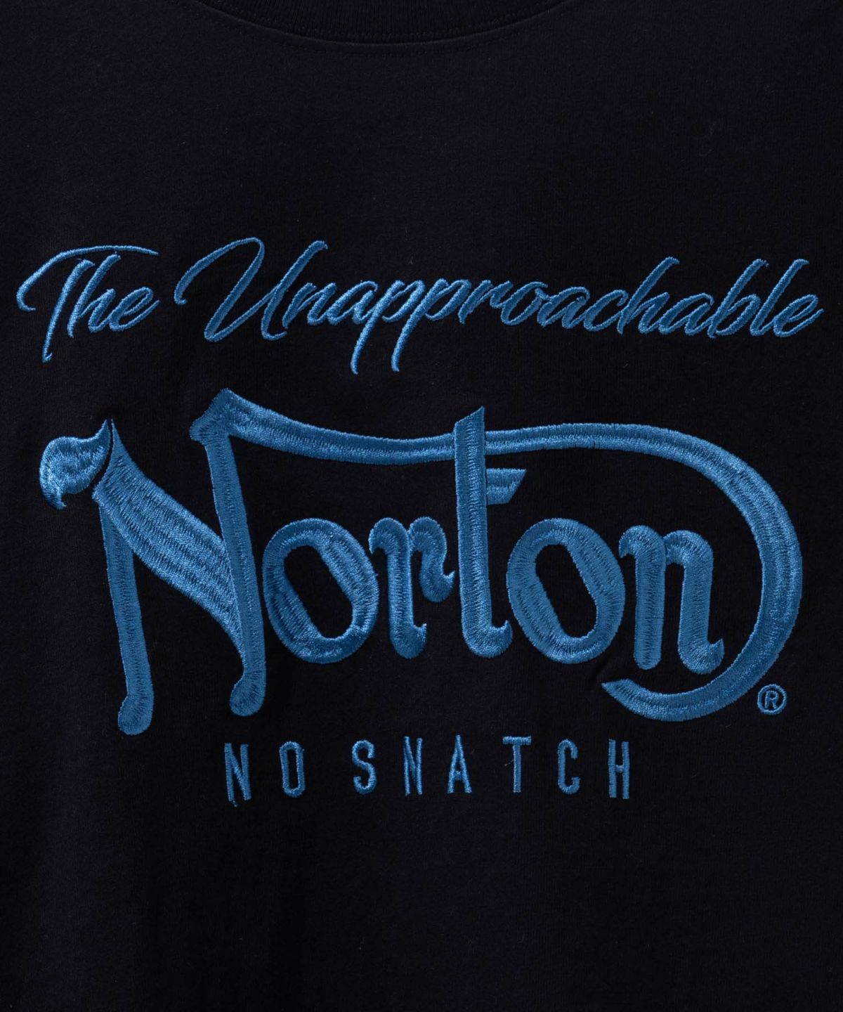 Norton ブルーワッペン刺繍Tシャツ メンズ