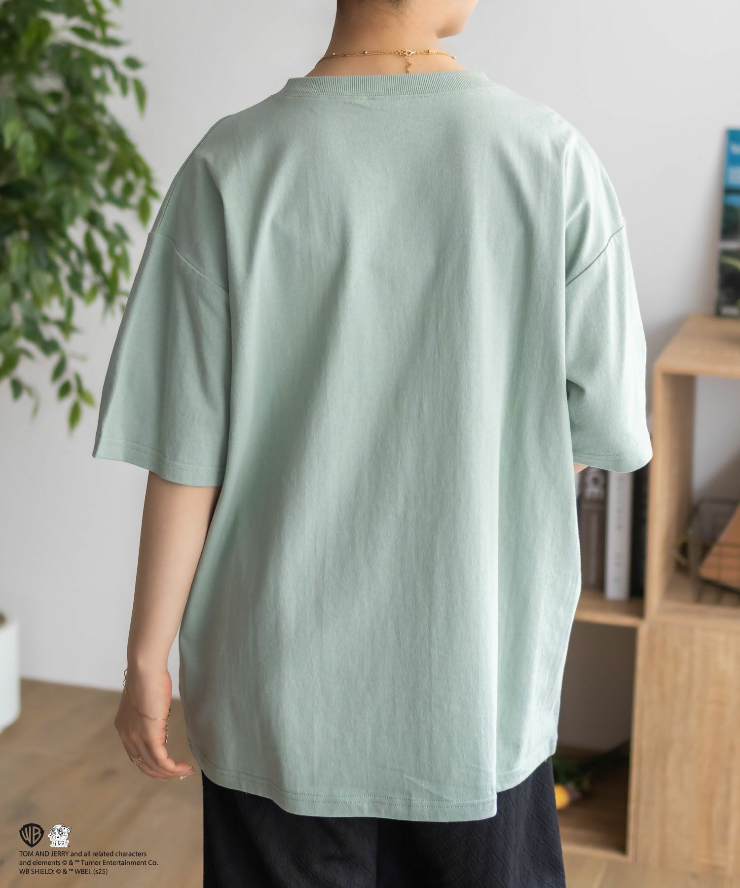 Tom and Jerry サガラ刺繍Tシャツ レディース メール便 対応商品商品サムネイル-9