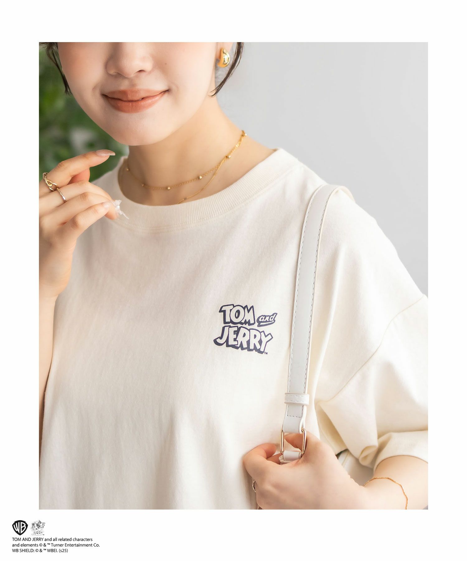 Tom and Jerry サガラ刺繍Tシャツ レディース ネコポス 対応商品