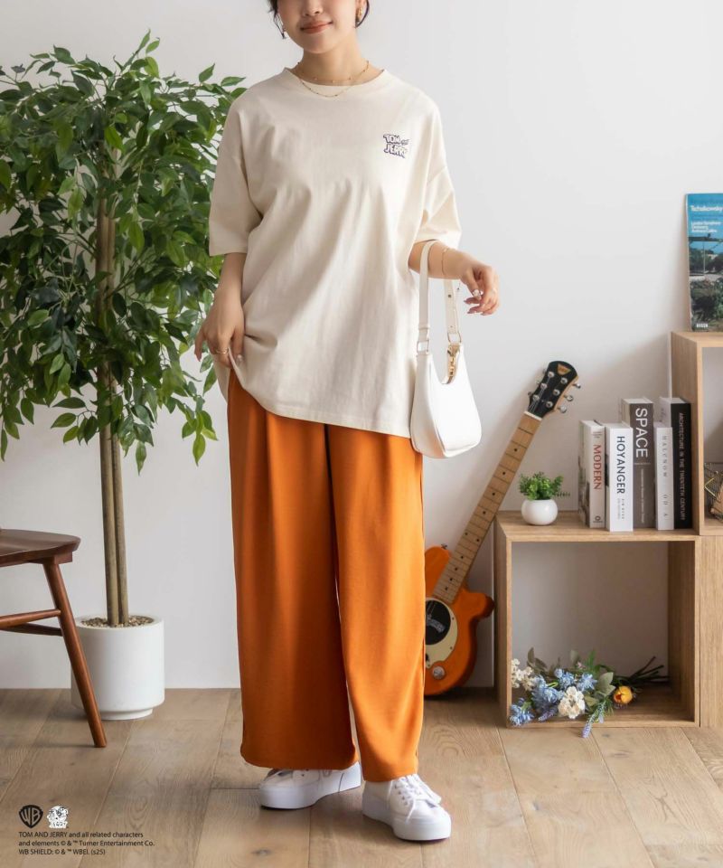 Tom and Jerry サガラ刺繍Tシャツ レディース メール便 対応商品商品画像-14