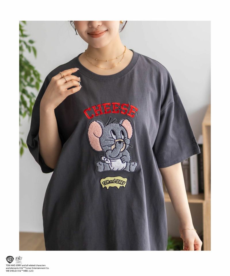 Tom and Jerry サガラ刺繍Tシャツ レディース メール便 対応商品商品画像-15