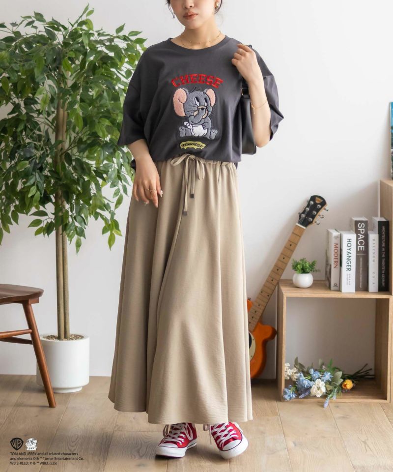 Tom and Jerry サガラ刺繍Tシャツ レディース メール便 対応商品商品画像-18