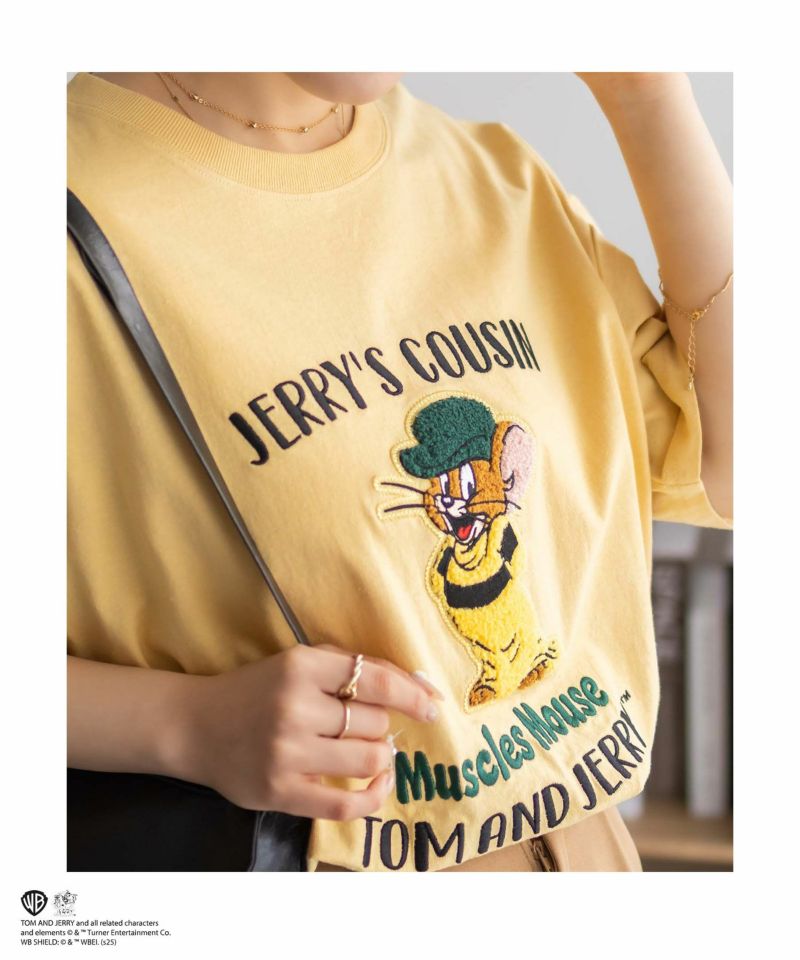 Tom and Jerry サガラ刺繍Tシャツ レディース メール便 対応商品商品画像-20