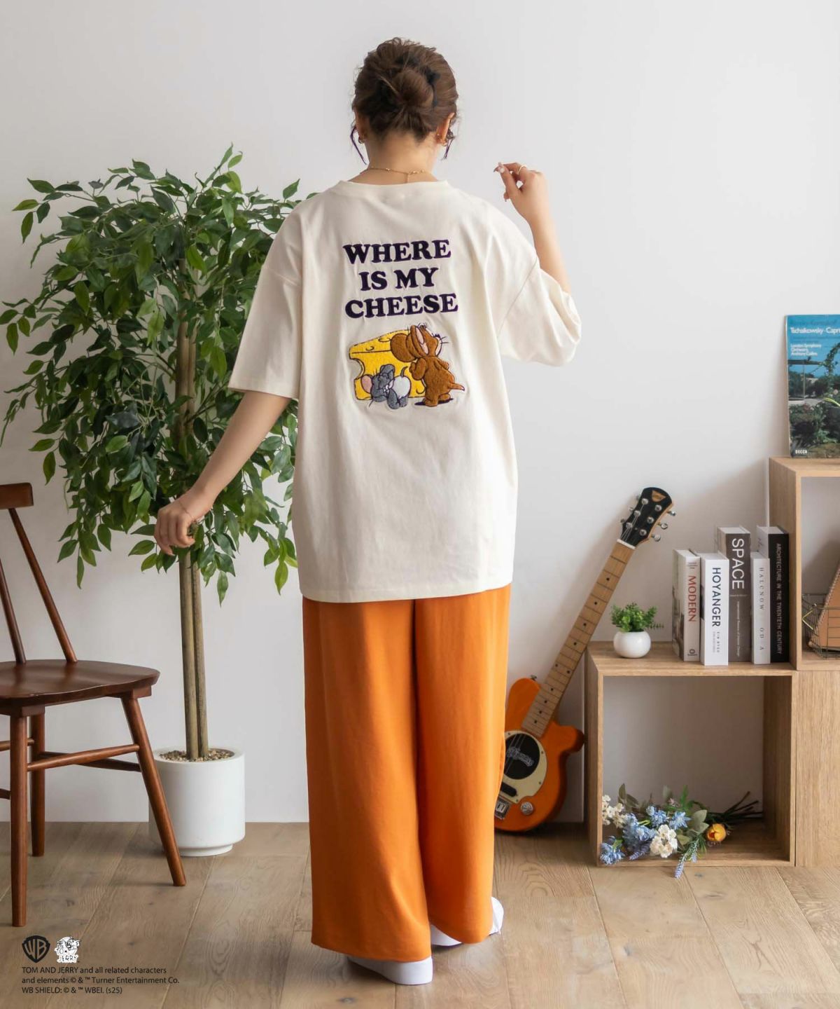 Tom and Jerry サガラ刺繍Tシャツ レディース ネコポス 対応商品