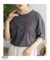 PEANUTS SNOOPY 刺繍プリントTシャツ レディース ネコポス 対応商品