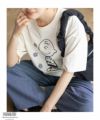 PEANUTS SNOOPY 刺繍プリントTシャツ レディース ネコポス 対応商品