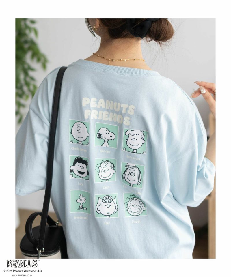 限定展開/別注/SNOOPY/スヌーピー/散らばし プリント 刺繍 半袖