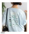 PEANUTS SNOOPY 刺繍プリントTシャツ レディース ネコポス 対応商品