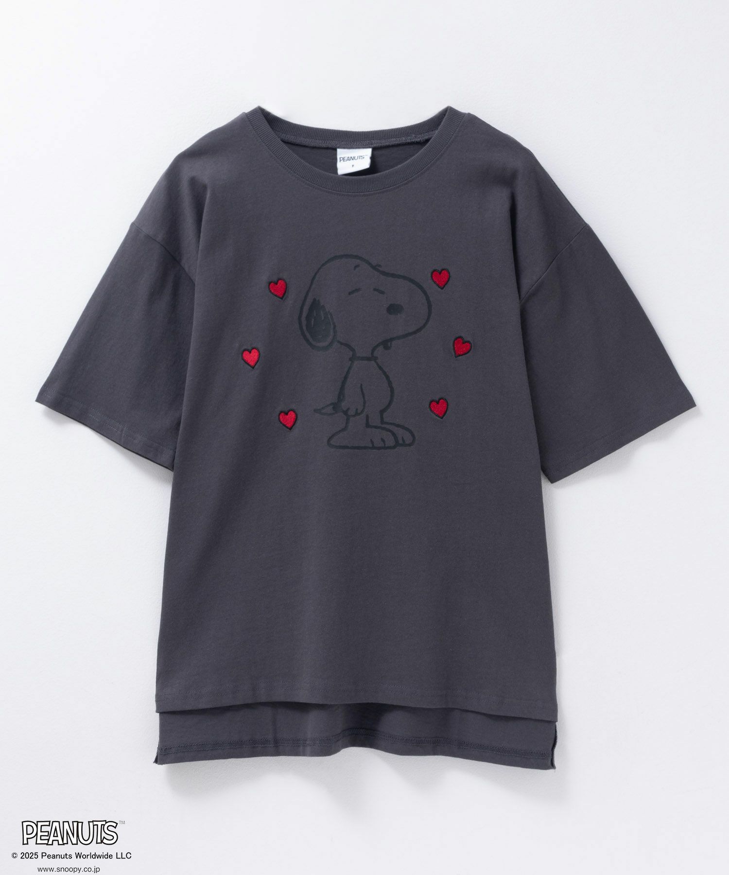 PEANUTS SNOOPY 刺繍プリントTシャツ レディース ネコポス 対応商品