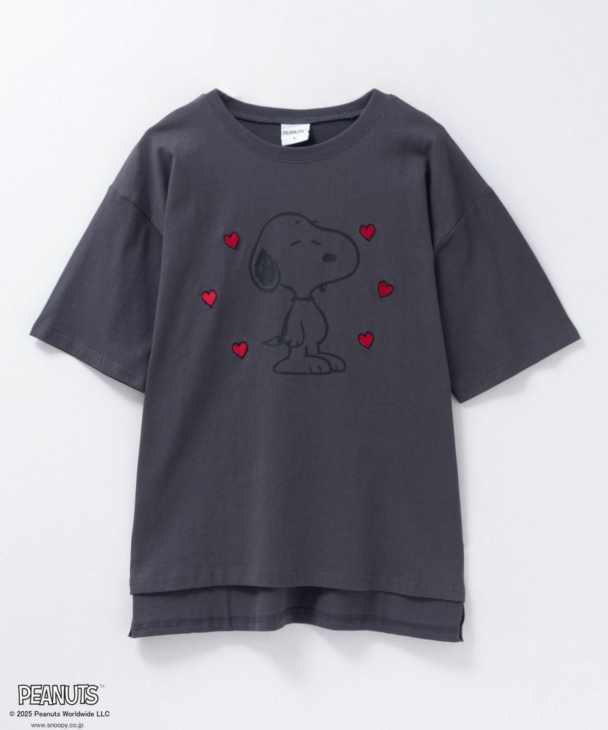 PEANUTS SNOOPY 刺繍プリントTシャツ レディース ネコポス 対応商品
