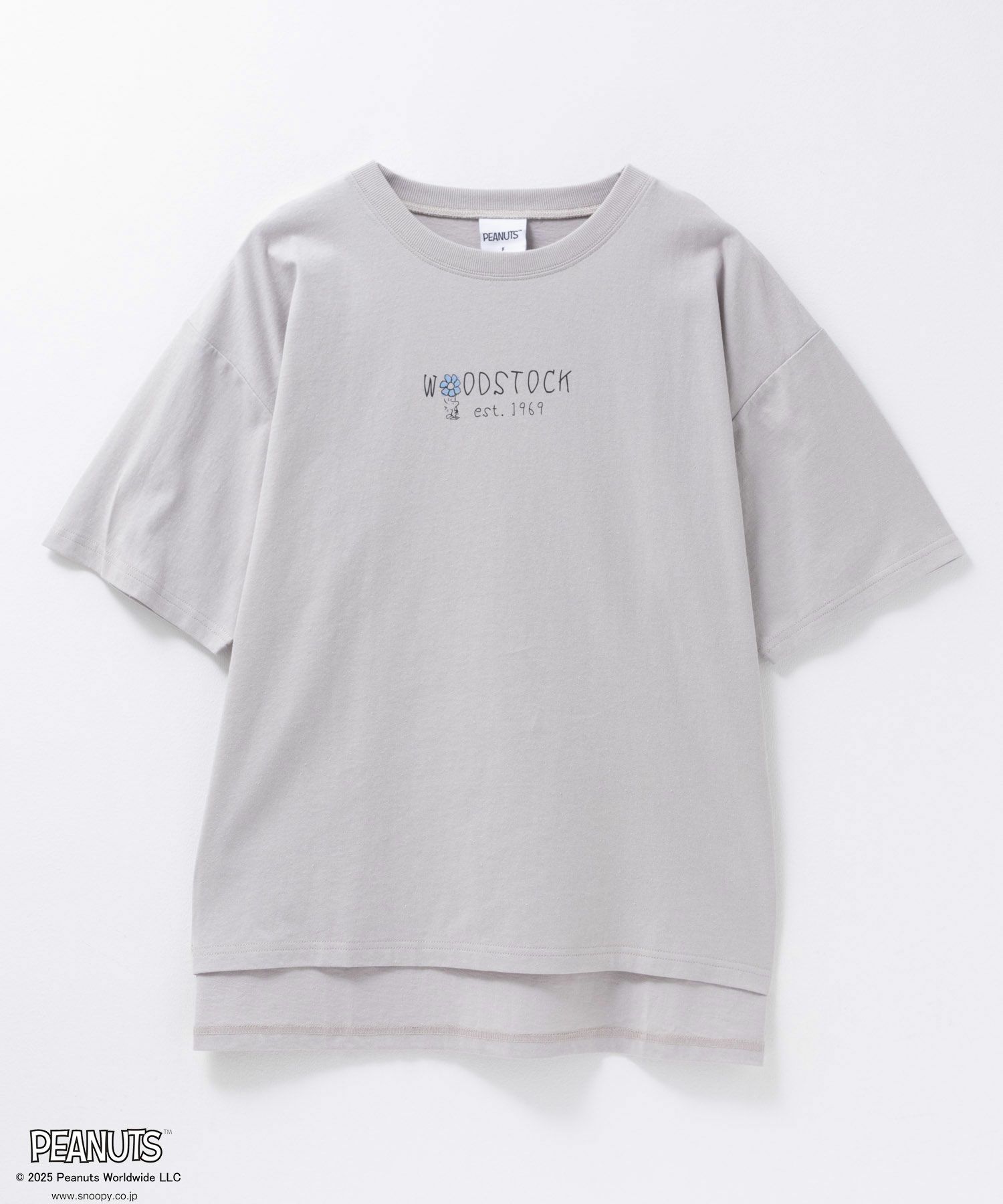 PEANUTS SNOOPY 刺繍プリントTシャツ レディース ネコポス 対応商品